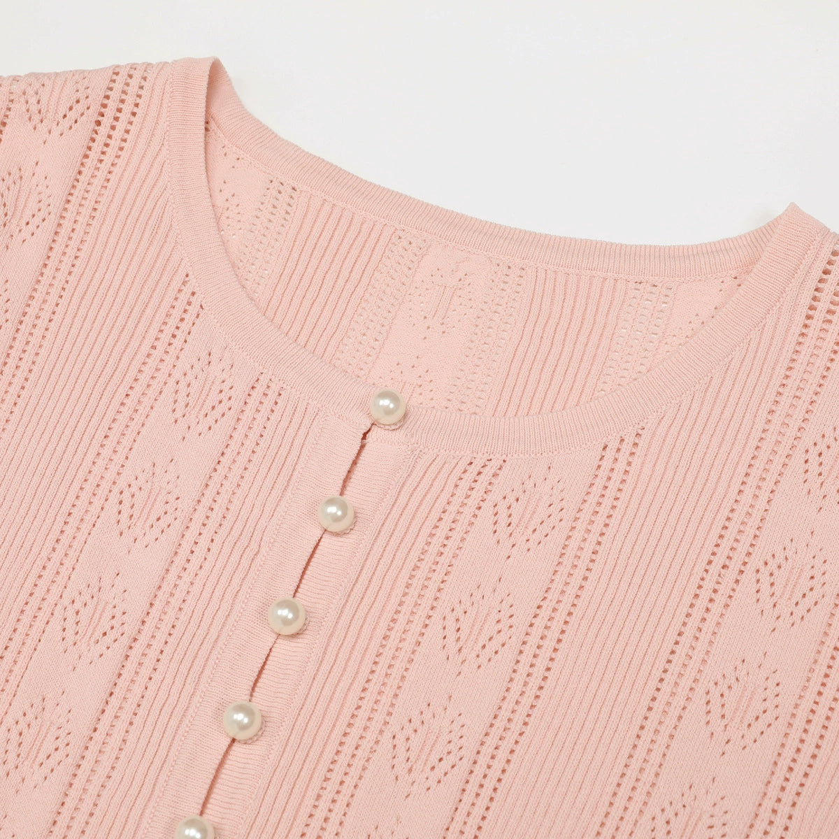 Kiely Pink Knit Two-Piece Set Flowering Girl