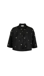OVERSIZED CROPPED EMBELLISHED SHIRT Flowering Girl