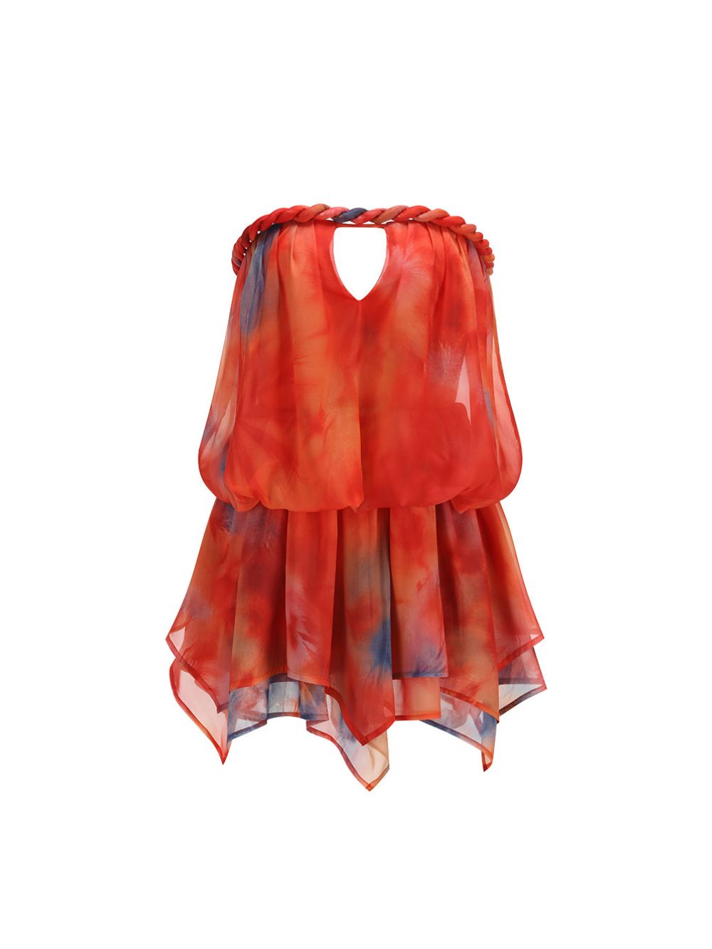 Muska Strapless Printed Mini Dress