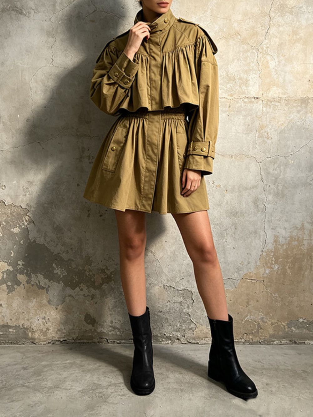 Misha Pleated Coat