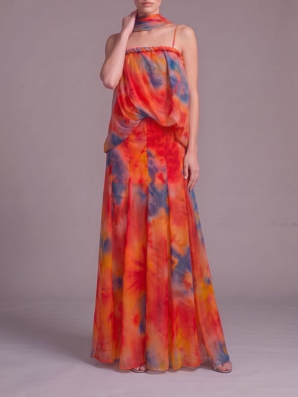 Myla Spaghetti Printed Maxi Dress