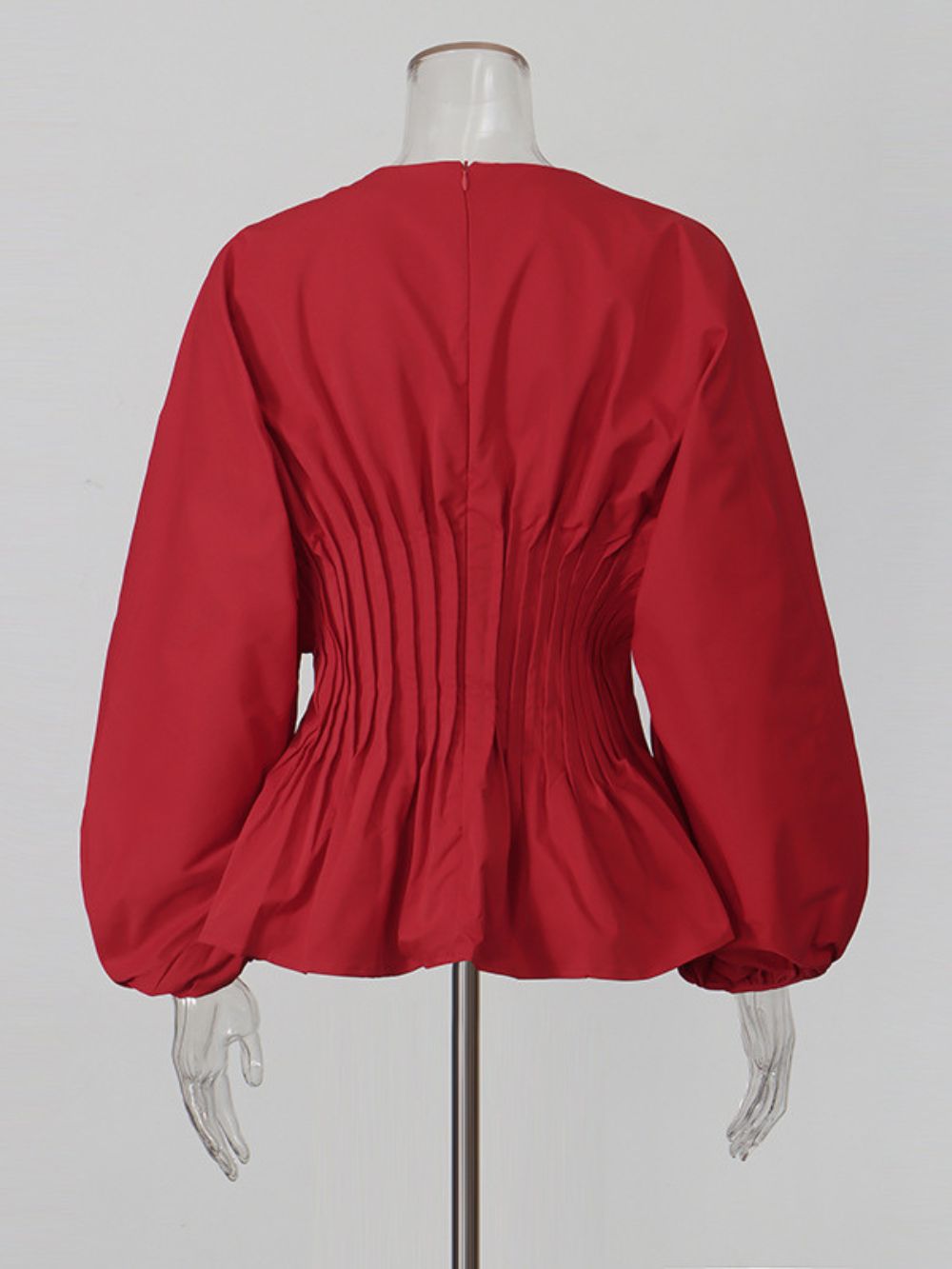 Monica Long Sleeve Pleated Top