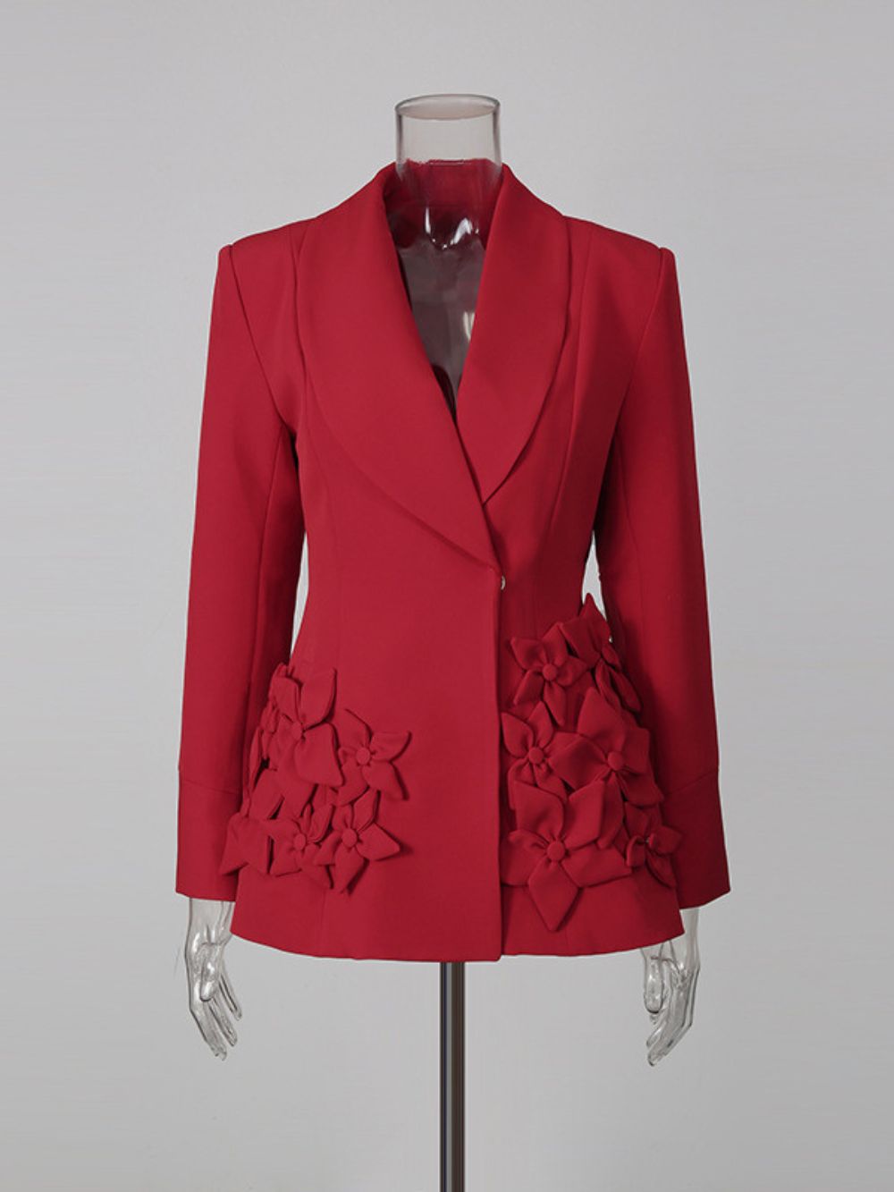Misaki Red Flower Blazer
