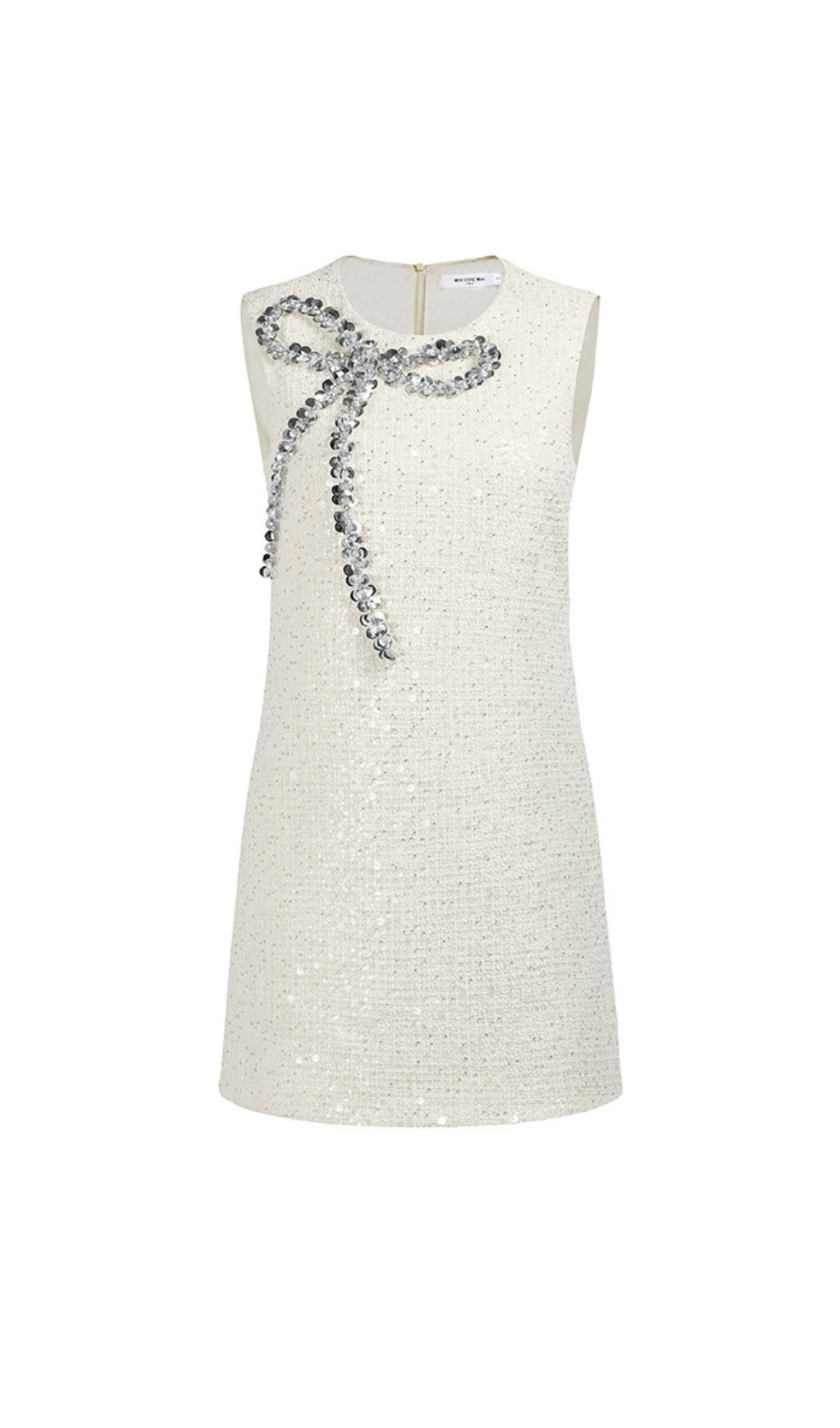 Aminia Bow Decor Mini Dress Flowering Girl