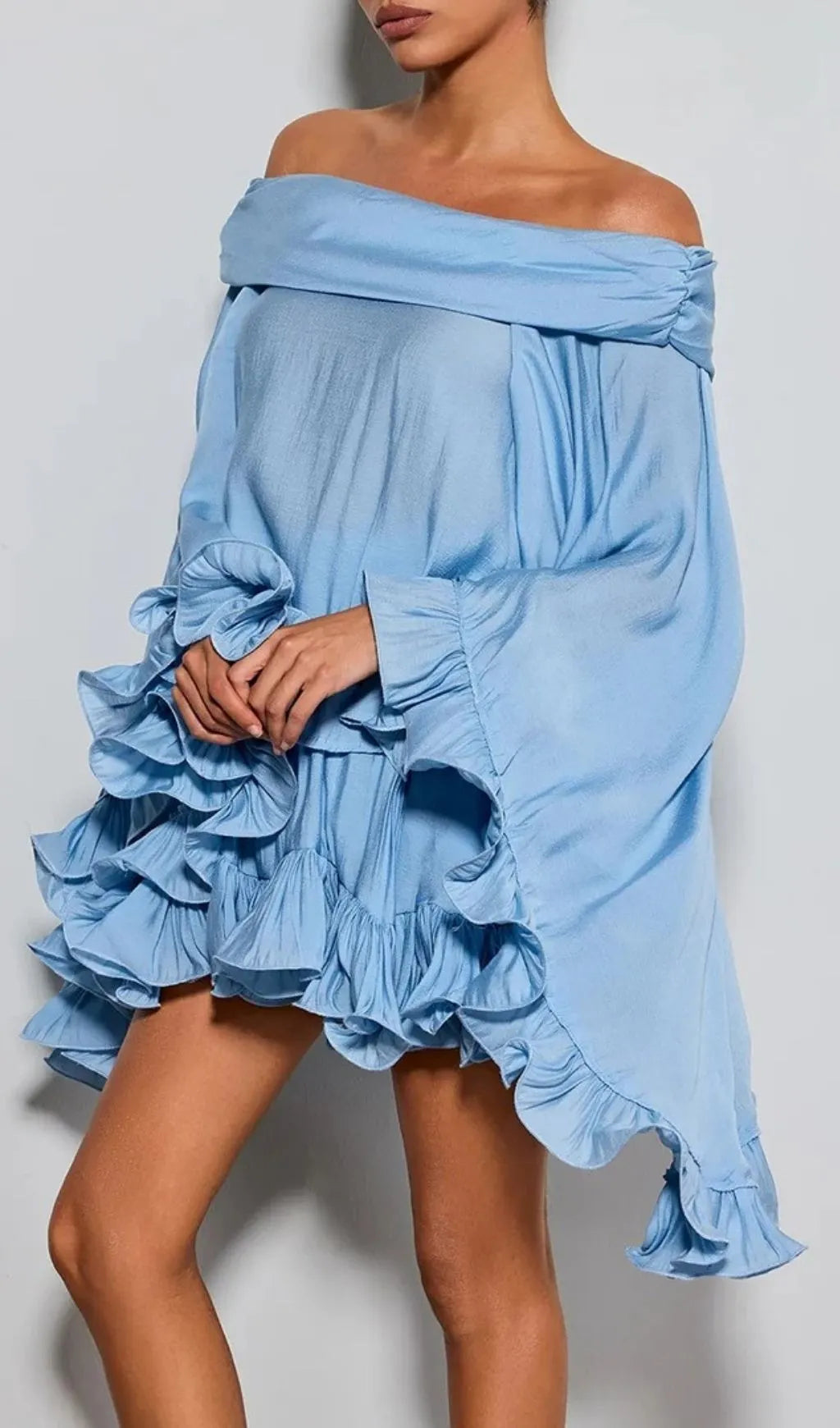 Etty Off Shoulder Ruffle Skirts Set Flowering Girl