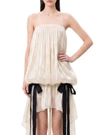 Uldric Strapless Ruched Dress Flowering Girl