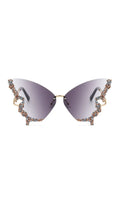 Tierney Grey Butterfly Crystal Sunglasses Flowering Girl