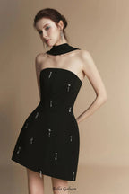 Sophia A-line Sleeveless Polyester Mini Dress Flowering Girl