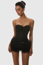 Nketia Sequin Embroidery Strapless Corset Flowering Girl