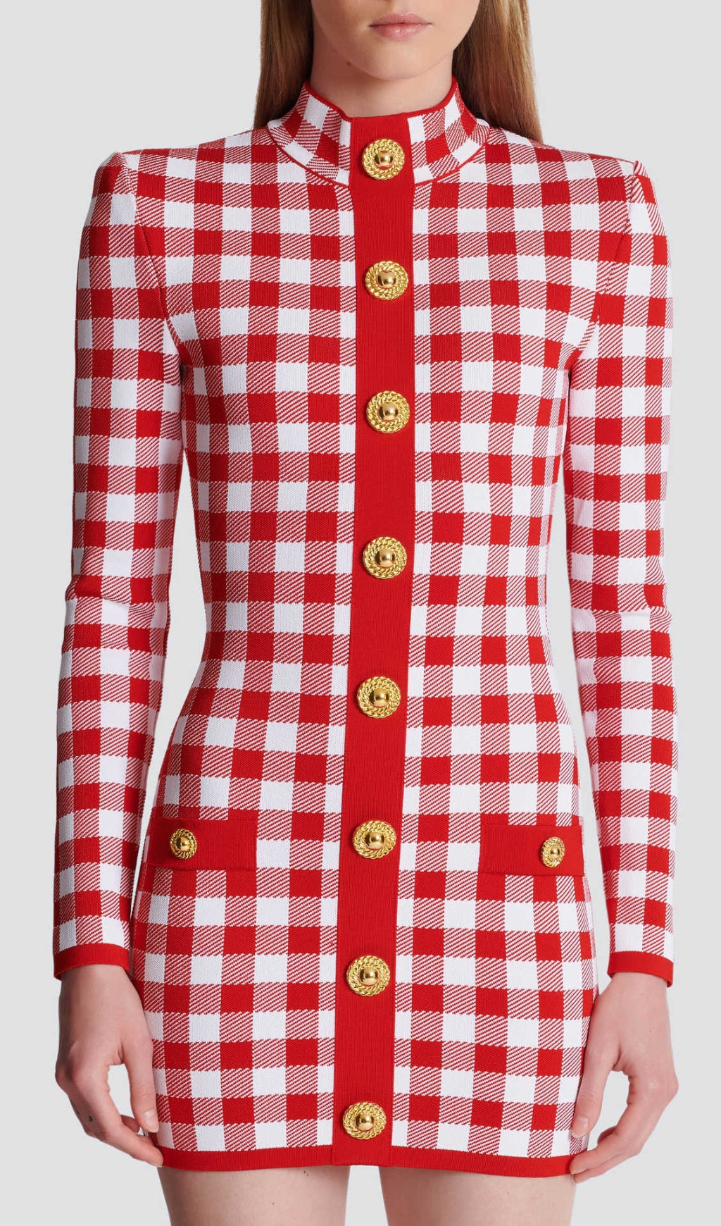 Brantley Red Long Sleeve Mini Dress Flowering Girl