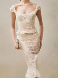 Maye Lace Two-Piece Set Flowering Girl