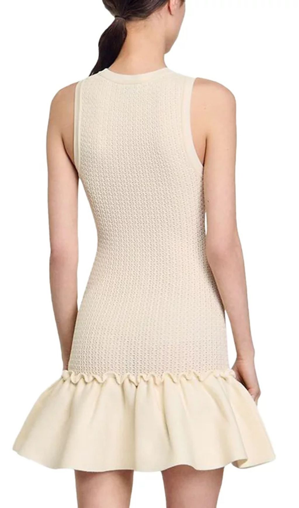 Short Knit Dress Flowering Girl