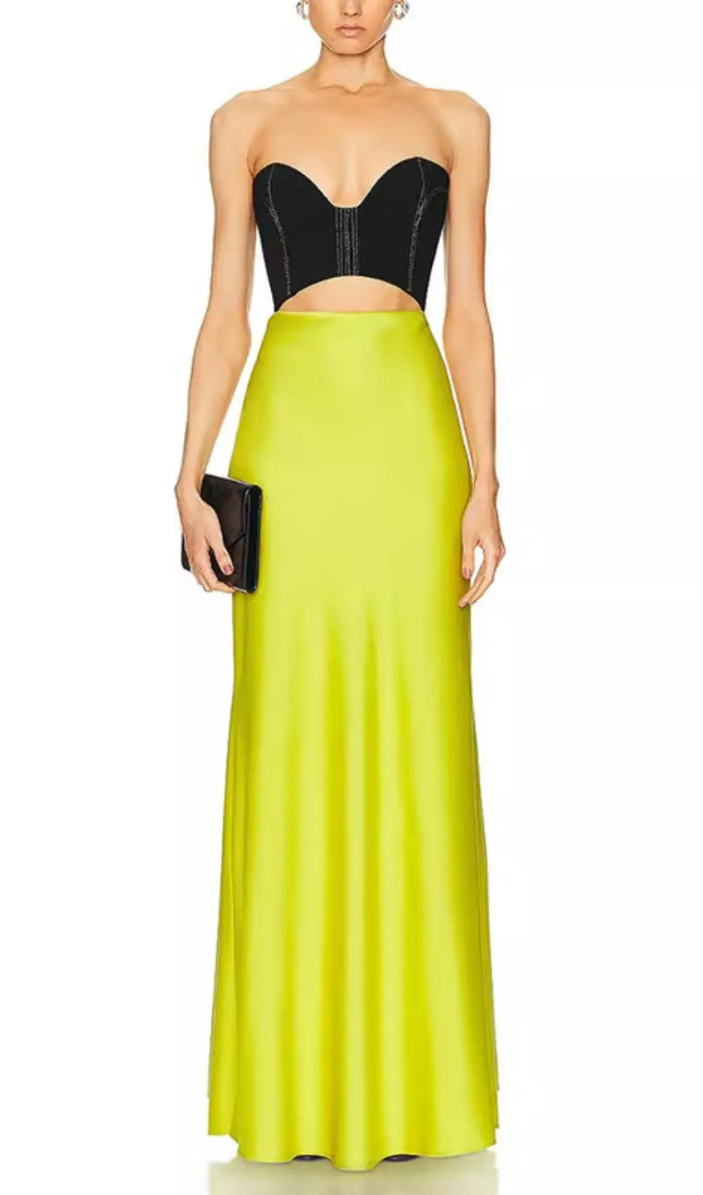 Emery Strapless Cutout Maxi Dress Flowering Girl