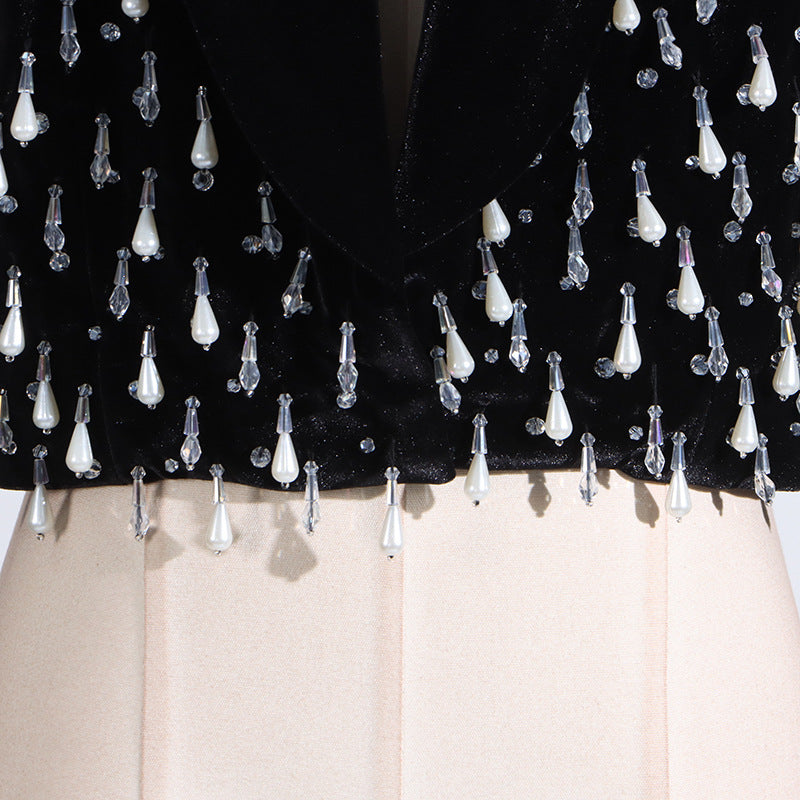Eve Black Embellished Blazer Flowering Girl