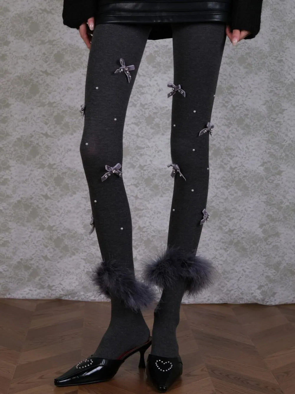 Marjean Bow Tights Flowering Girl