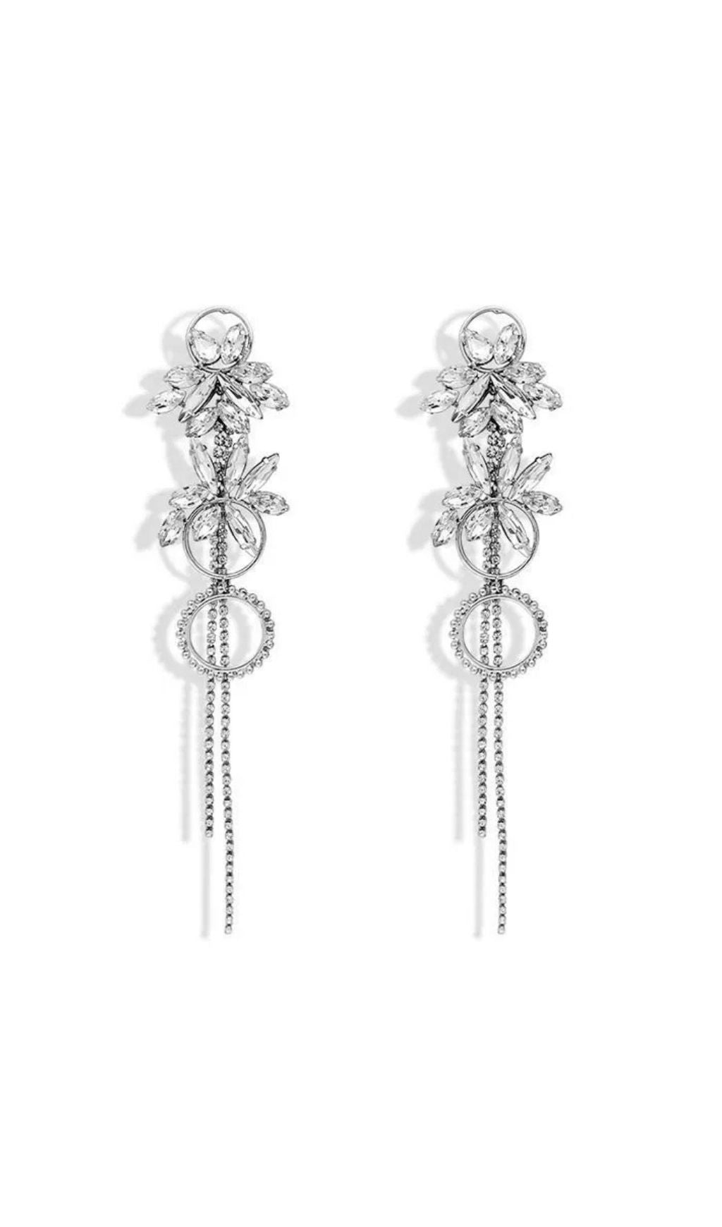 Journi Diamante Earrings Flowering Girl