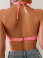 Pearl Embellished Shell Shape Bikini Flowering Girl