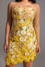 Kimmi Sleeveless Flowers Mini Dress Flowering Girl