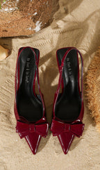 Hakim Red Bow Heels Flowering Girl