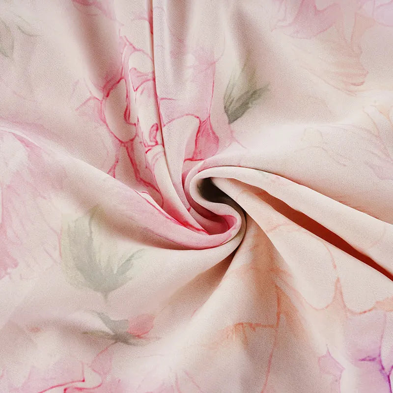 Murray Floral Print Halter Backless Mini Dress - Pink Flowering Girl