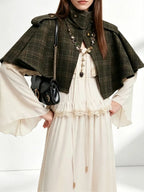 Mayuri Check Pattern Shawl Flowering Girl