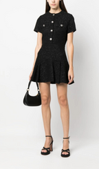 FLARED TWEED MINI DRESS Flowering Girl