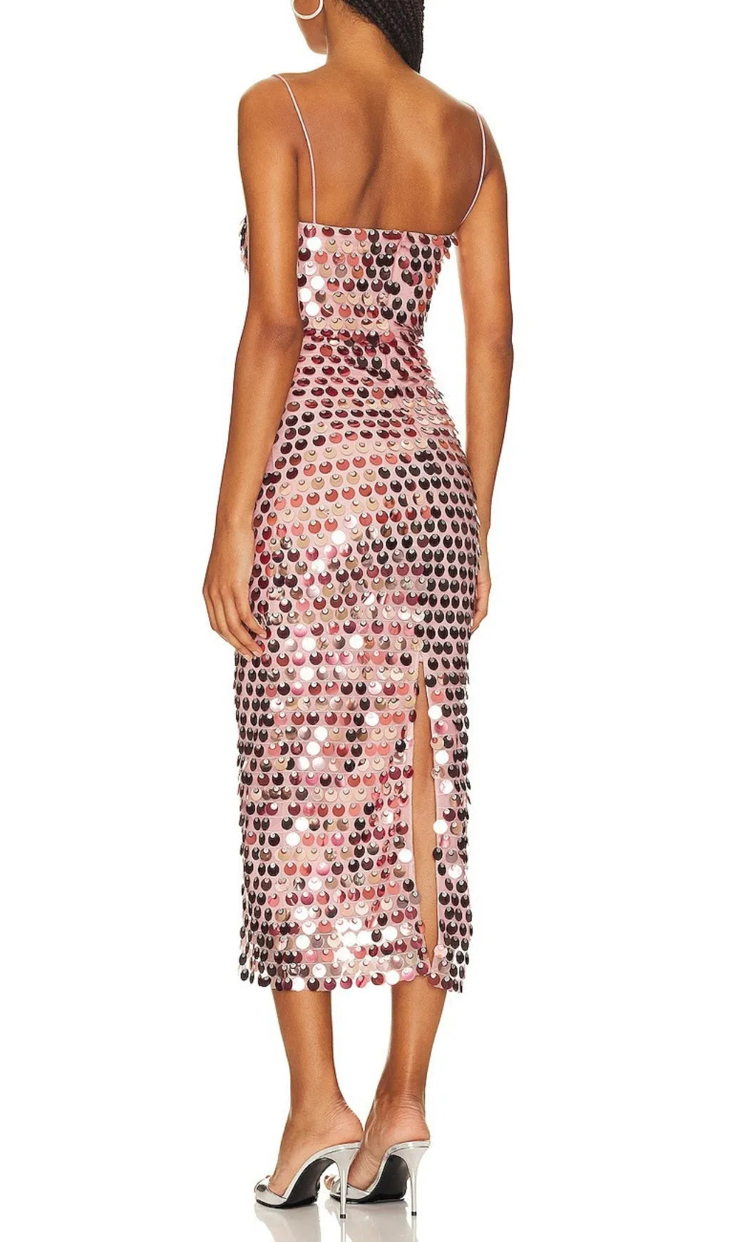 Aria Strap Sequin Midi Dress