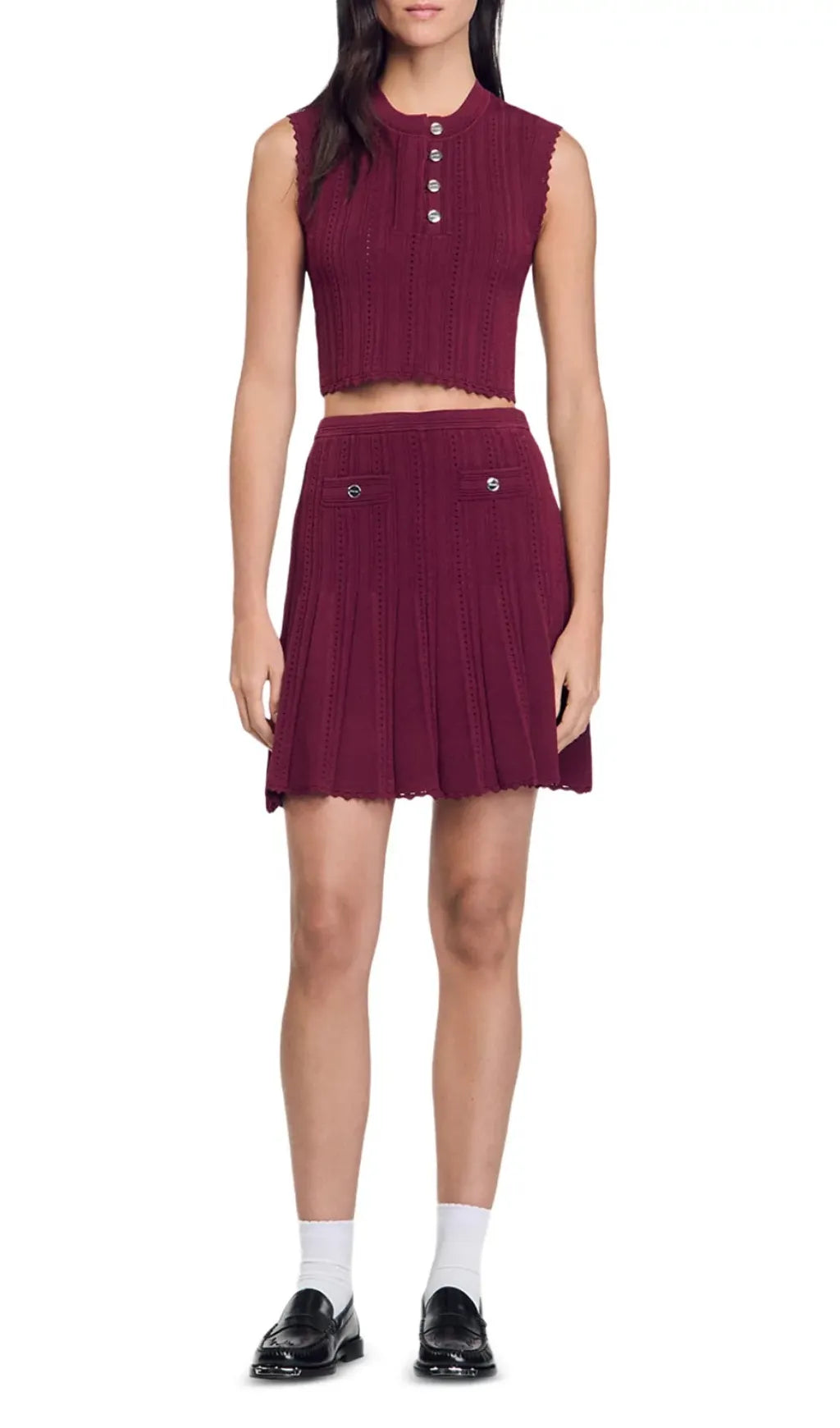 Bonita Pleated Knit Skirt Flowering Girl