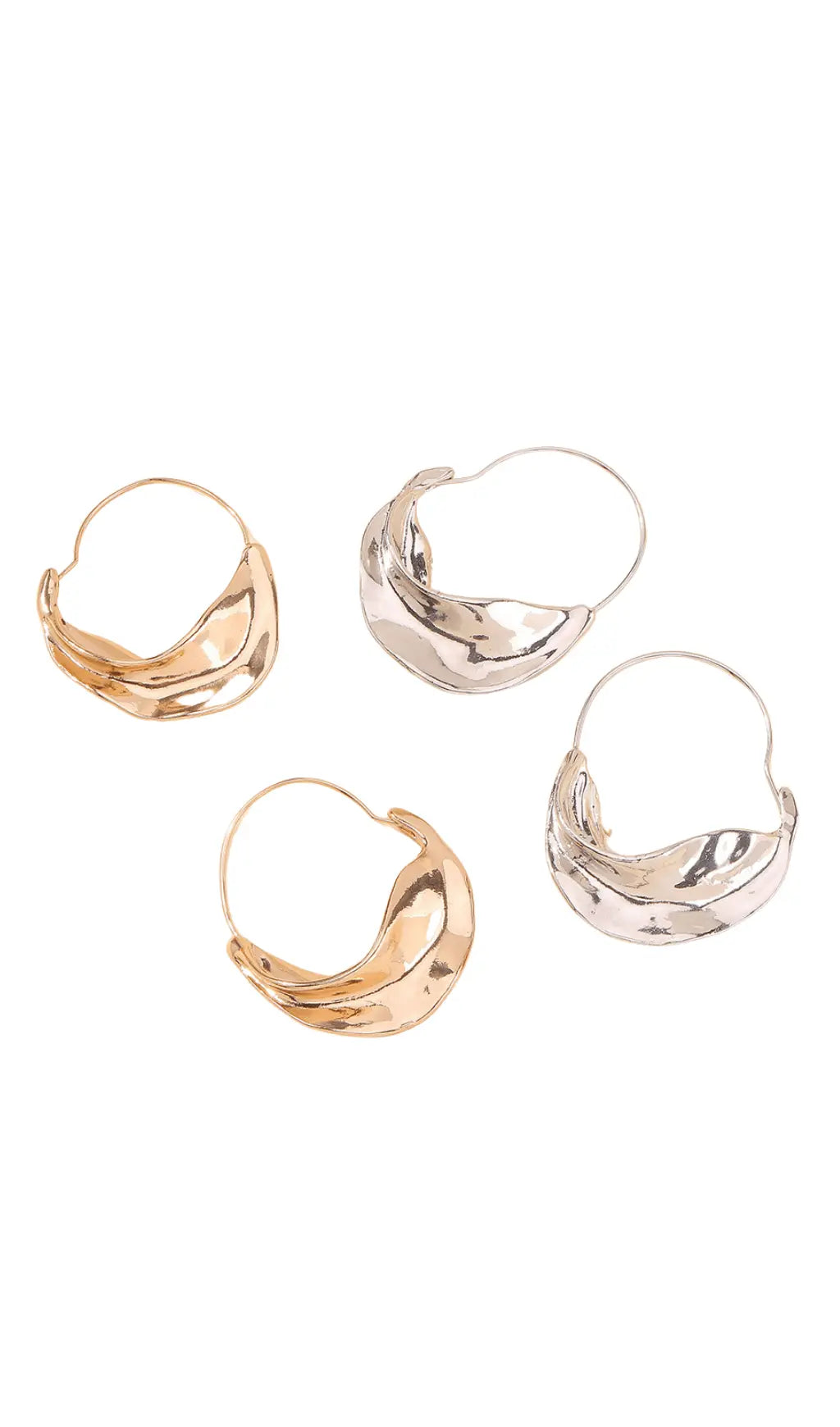 Irregular leaf earrings Flowering Girl
