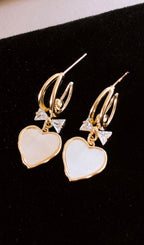 Darryl Heart Earrings Flowering Girl