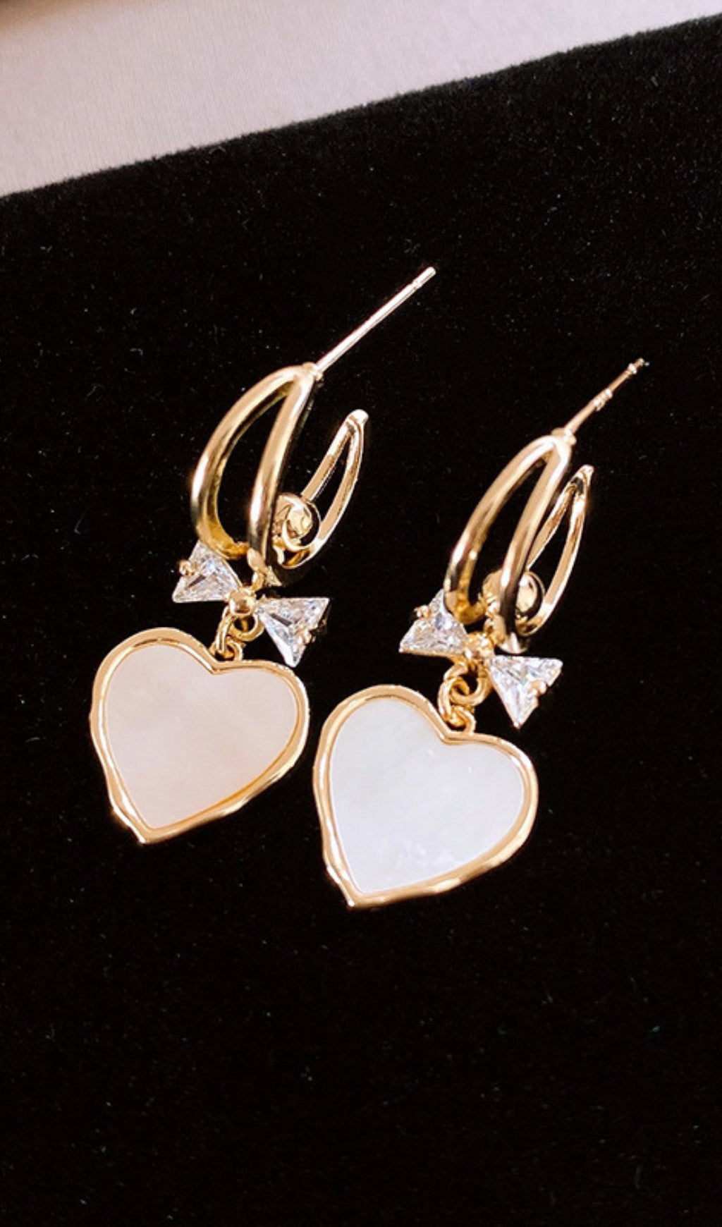 Darryl Heart Earrings Flowering Girl