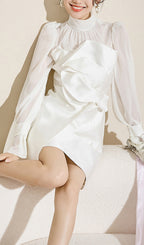 Annica Mesh Long Sleeve Mini Dress