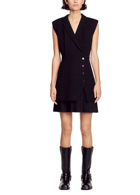 PLEATED TWEED MINI DRESS Flowering Girl