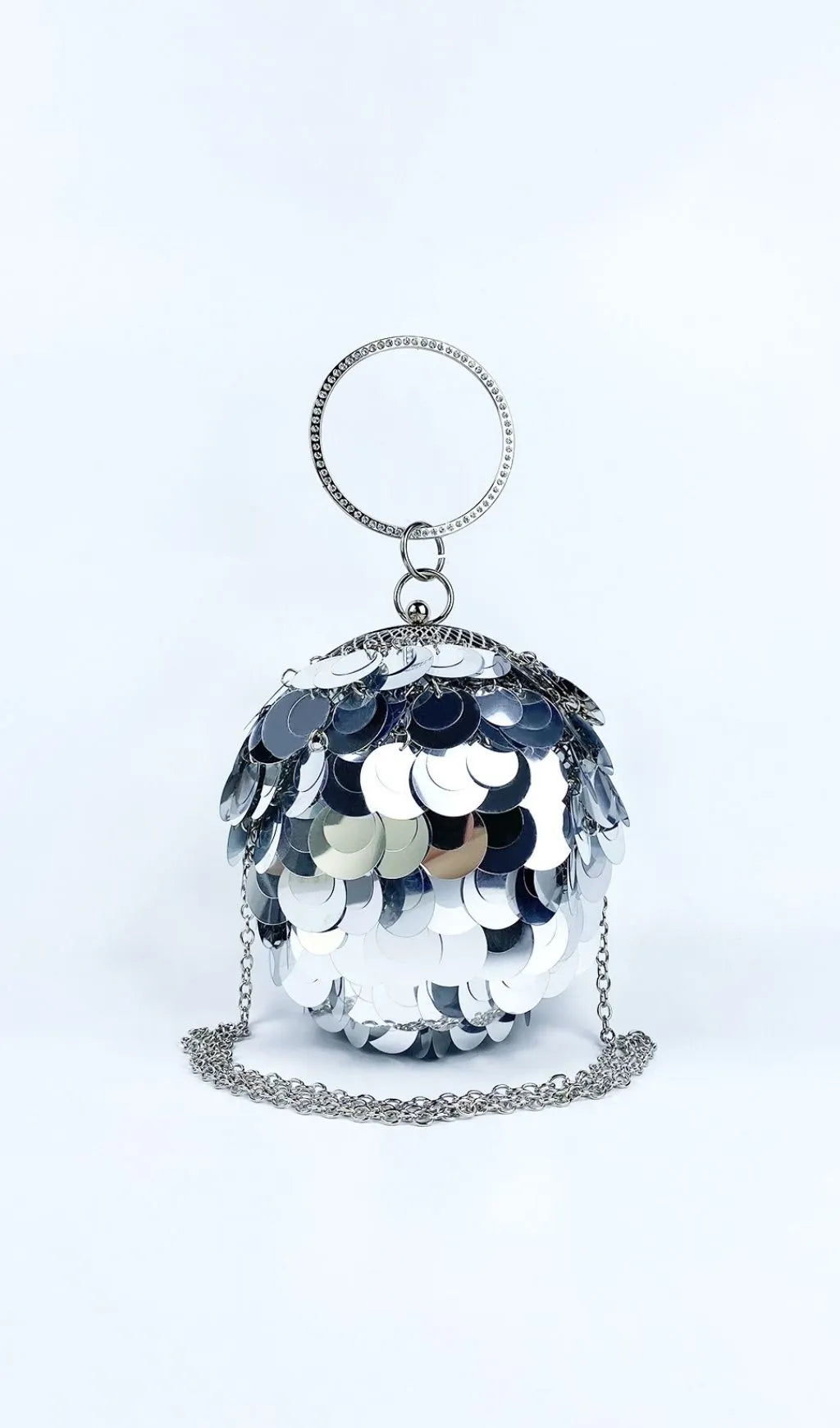 Adaiba Silver Ball Sequin Bag Flowering Girl