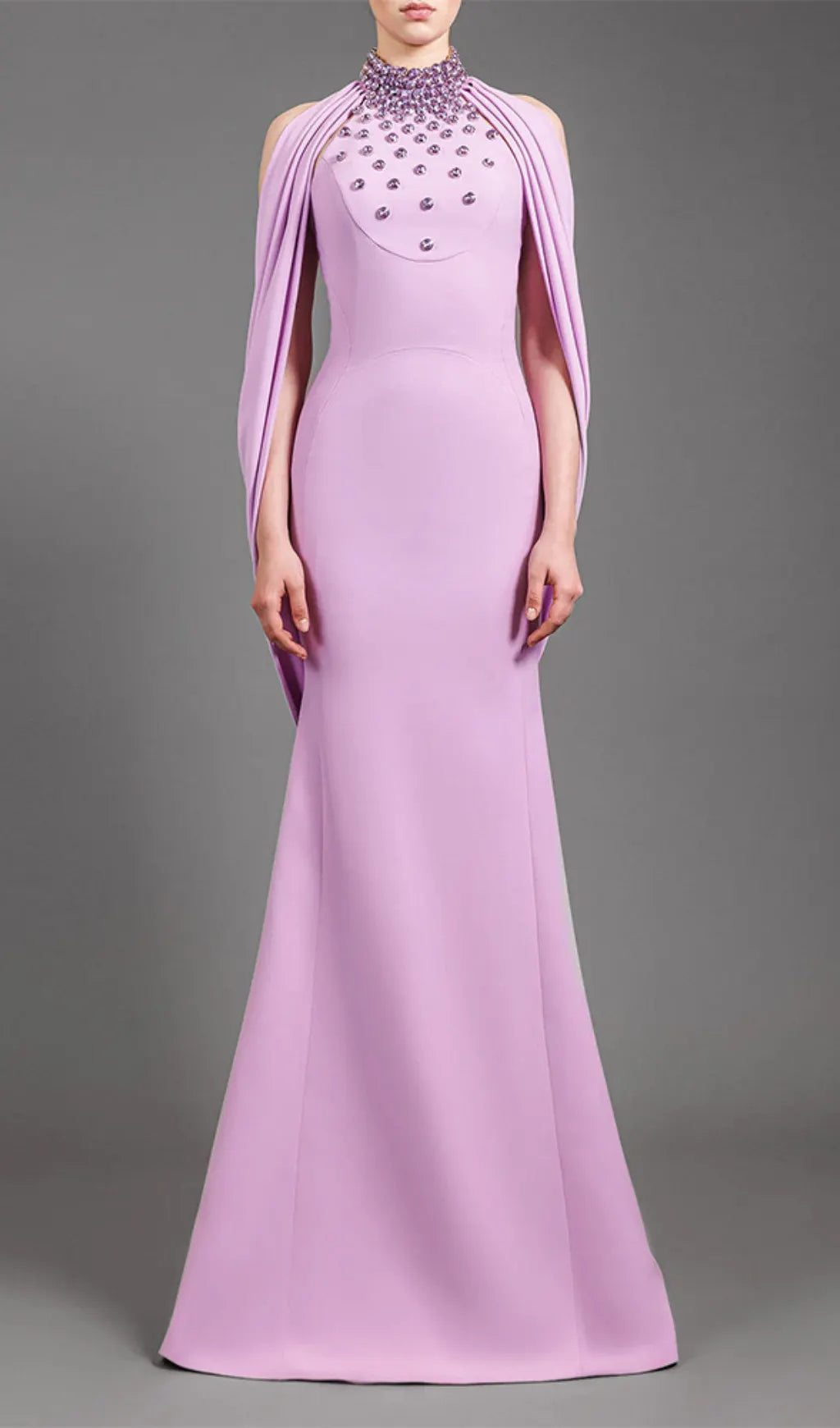 Hye Purple Rhinestone Gown Flowering Girl