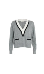 TWO TONE TRIM SWEATER Flowering Girl