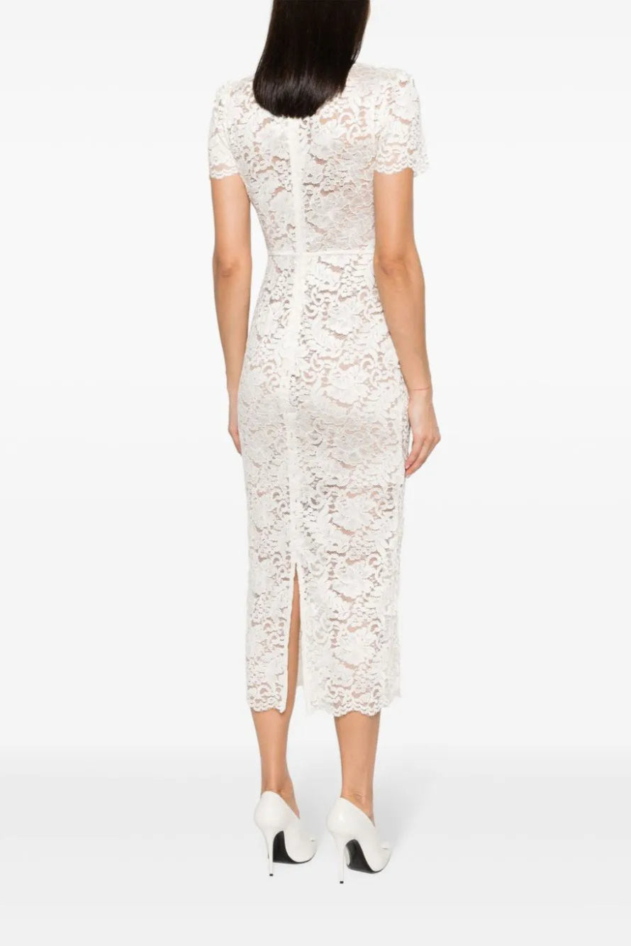 FLORAL LACE MIDI DRESS Flowering Girl