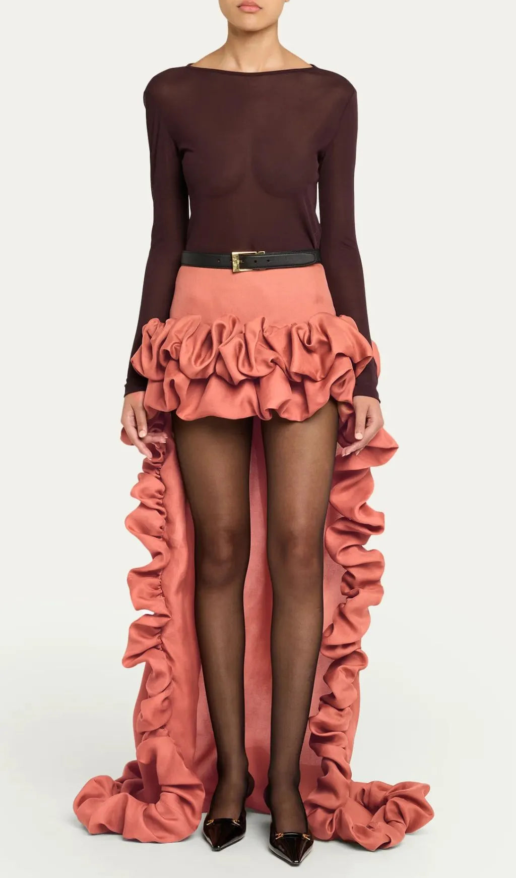 Jesper Ruffle Maxi Skirt Flowering Girl