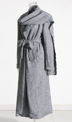 Astrid Collar Houndstooth Coat Flowering Girl