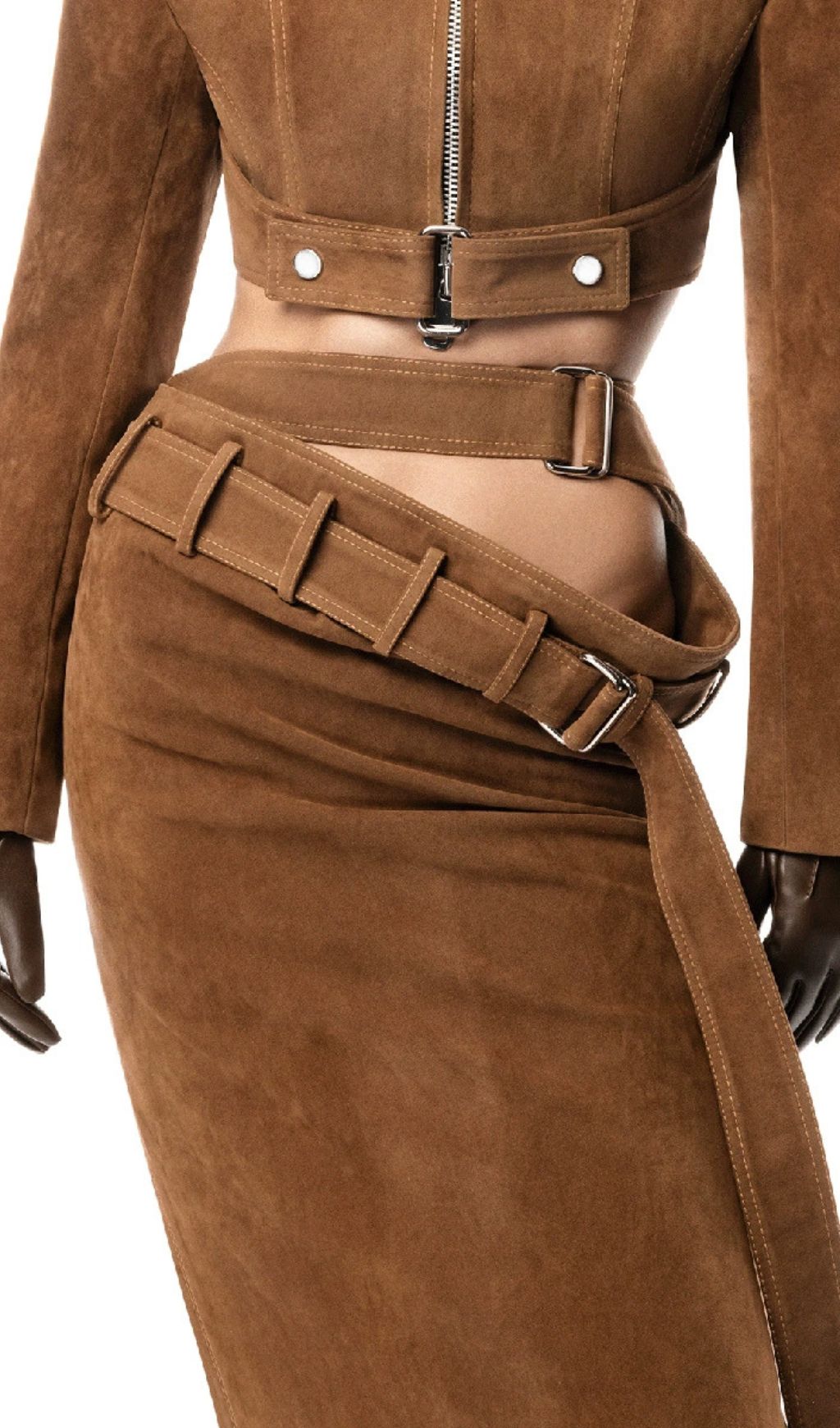 Giverny Brown Belt Maxi Skirt Flowering Girl