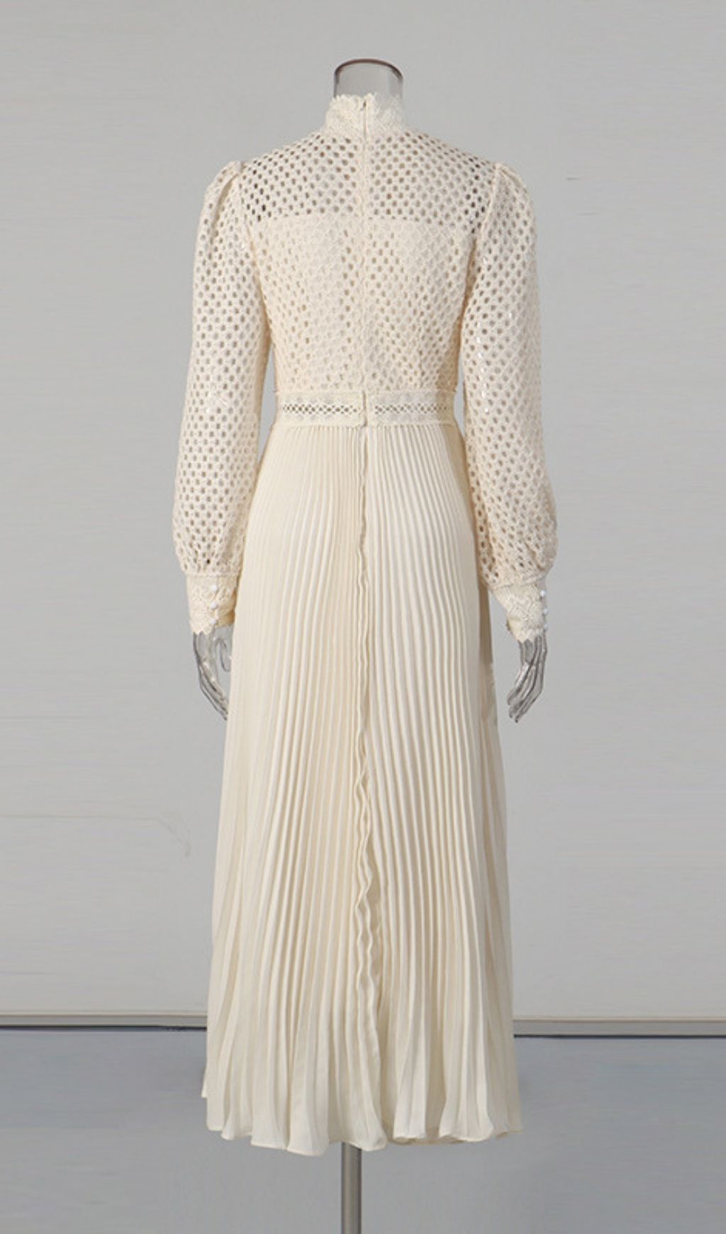 Kally Long Sleeve Pleated Midi Dress Flowering Girl