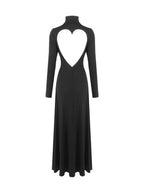 Mariella Black Long Sleeve Maxi Dress Flowering Girl