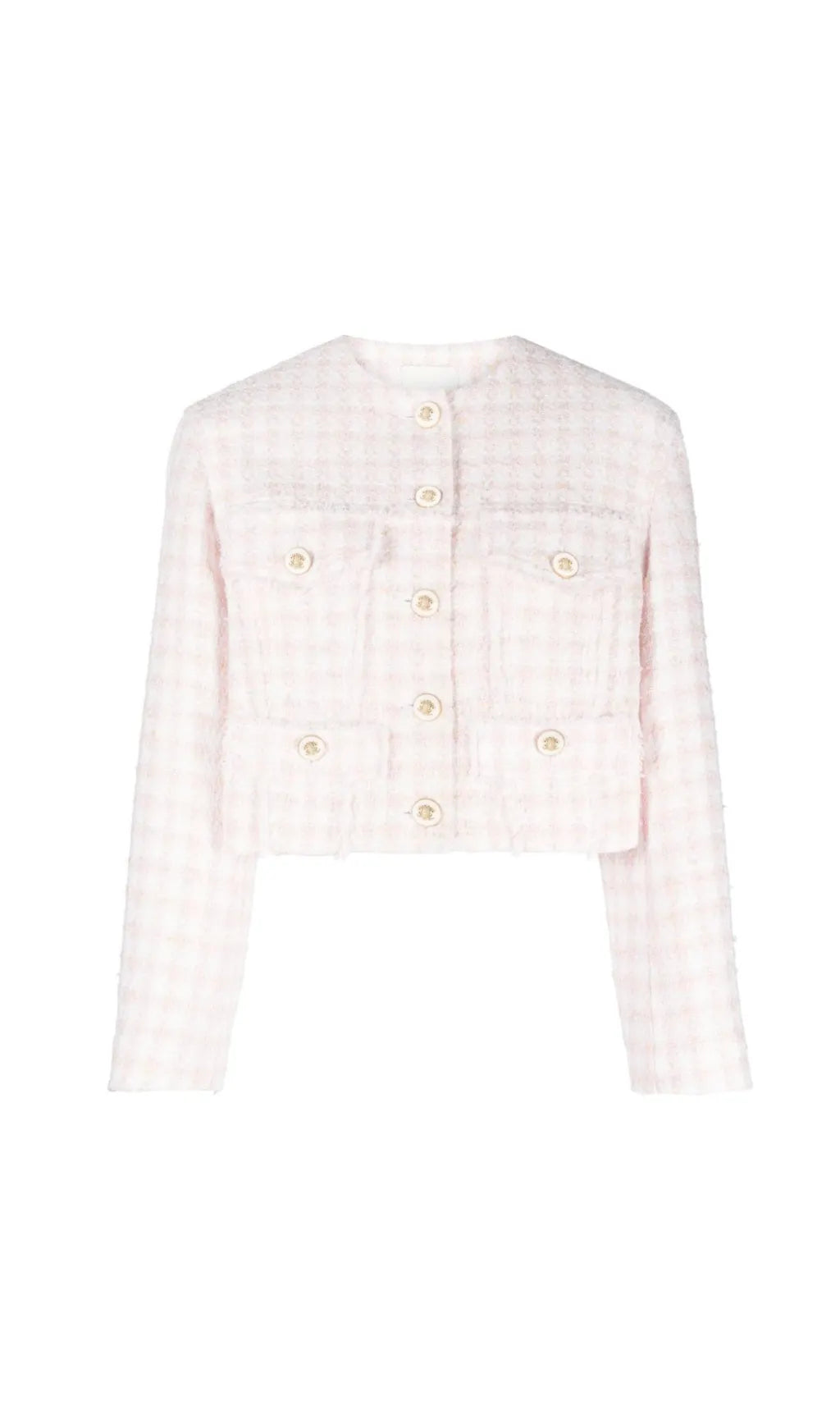 CROPPED TWEED BUTTON FRONT JACKET Flowering Girl
