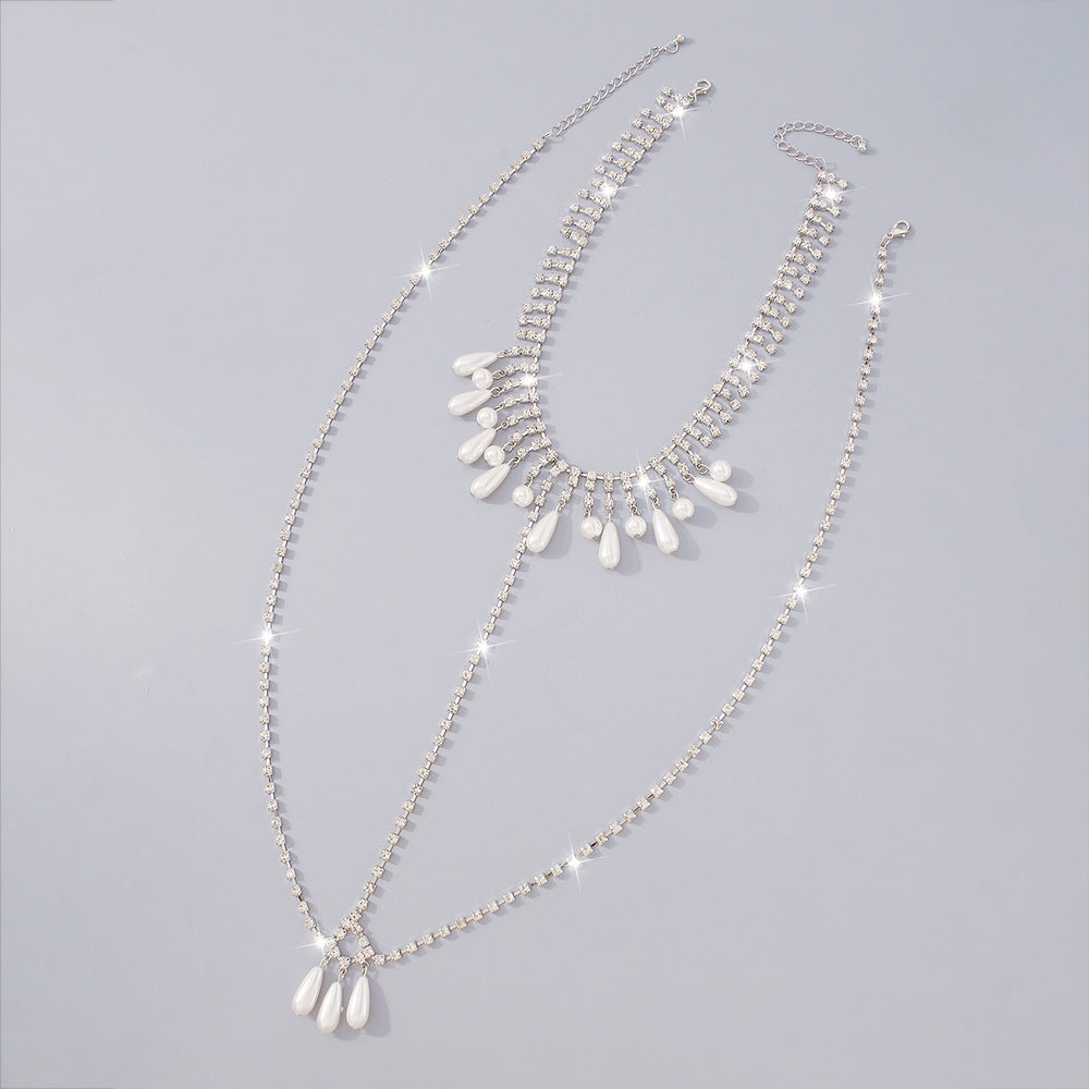 Pearl Didamond Body Chain Flowering Girl