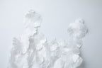 Georgia 3d Floral Lace Mini Dress In White Flowering Girl