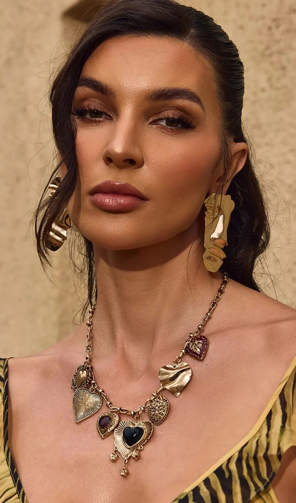 Chevonne Half Face Earrings Flowering Girl