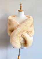 Isabel Fur Shawl Flowering Girl