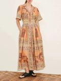 Kloe Printed Midi Dress Flowering Girl