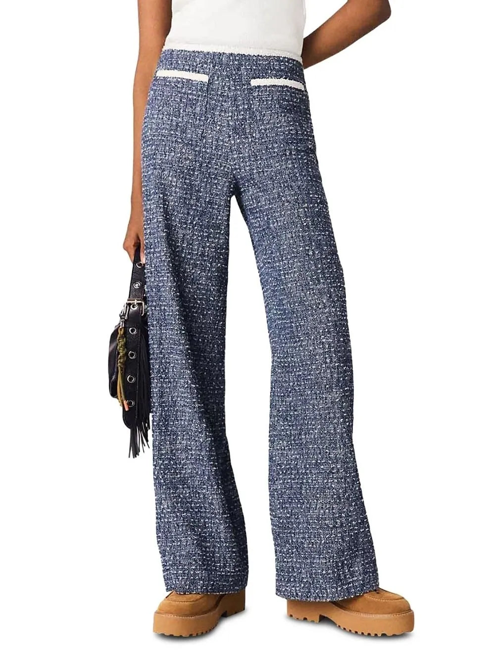 Marled Tweed Pants Flowering Girl