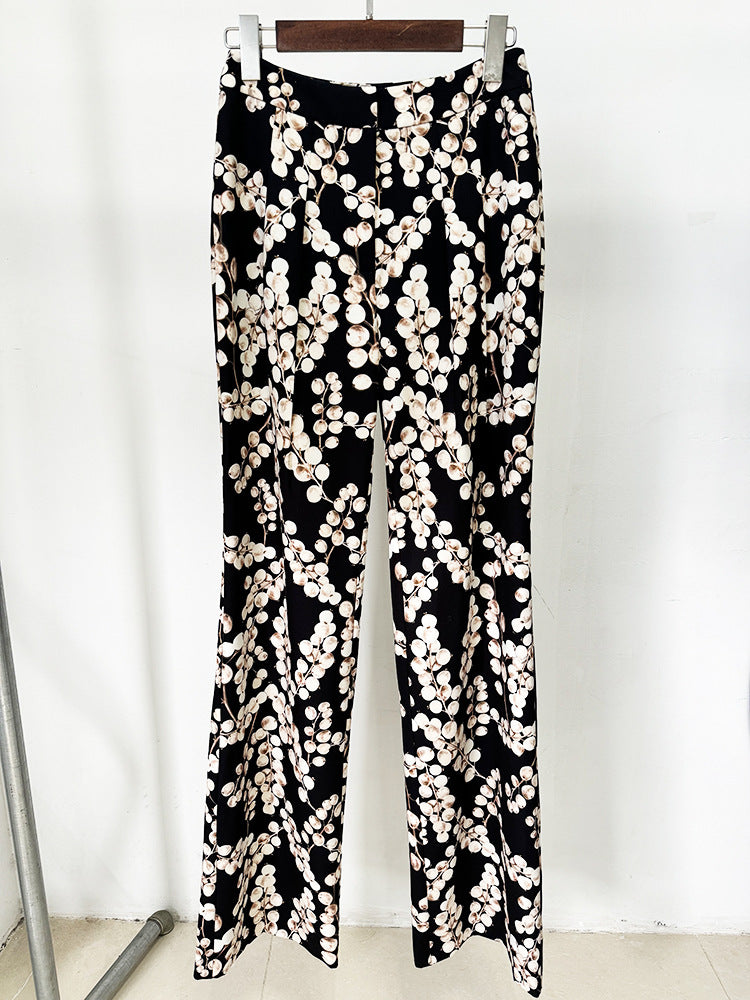 Brial Printed Blazer Set Flowering Girl